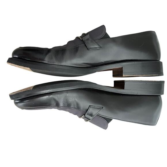Paolo De Marco | Black Leather Buckle Loafers Shoes HANDEMADE Spain Size 11.5